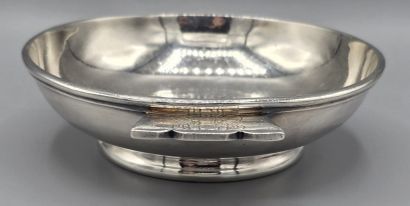 A silver-plated metal cup / display stand...