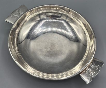 A silver-plated metal cup / display stand...