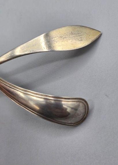 Paire de moutardiers en argent (?)ou métal...