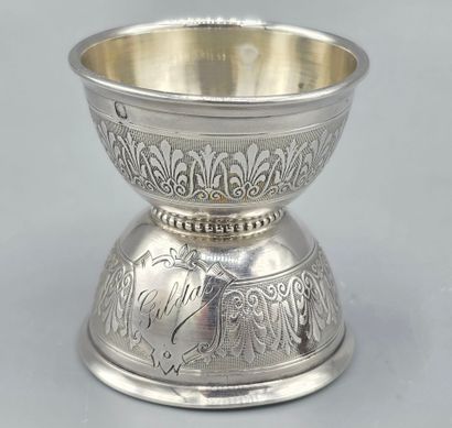 TALLOIS & MAYENCE
Coquetier en argent de...
