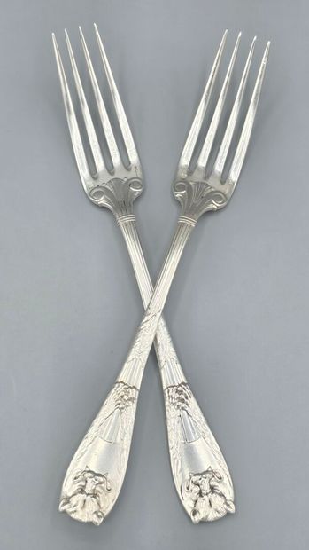 CHRISTOFLE
Suite de 2 fourchettes de table...
