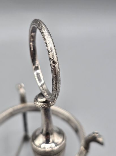 PARIS 1798-1809
Salière double en argent...