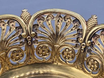 TIFFANY & CO (1900) 
Coupe en vermeil posant...