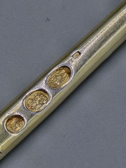 Couvert danois en argent et vermeil, complet...