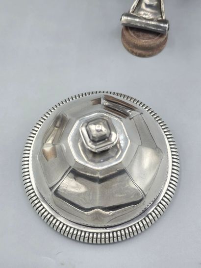TETARD Freres 
Samovar en métal argenté avec...