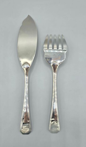 CHRISTOFLE - AMERICA model
26-piece silver-plated...