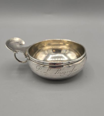 ROUEN 1753 
Taste-Vin normand en argent de...
