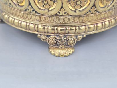 TIFFANY & CO (1900) 
Coupe en vermeil posant...