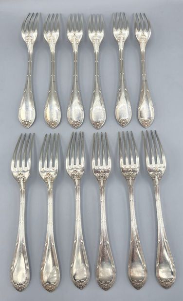 CAILAR BAYARD 
Louis XVI style filet-rubans...