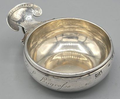 ROUEN 1753 
Taste-Vin normand en argent de...