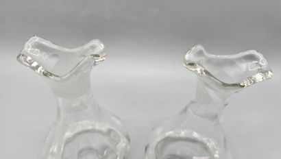 Miscellaneous lot of blue and white crystal...