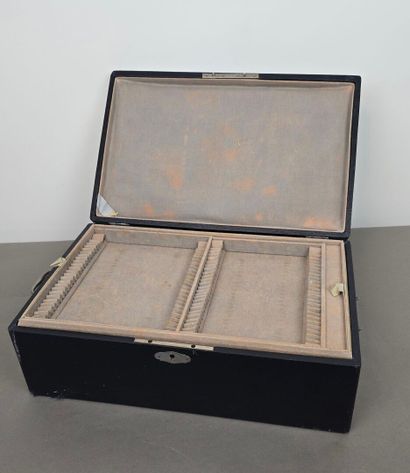 Household chest with side signatures and...