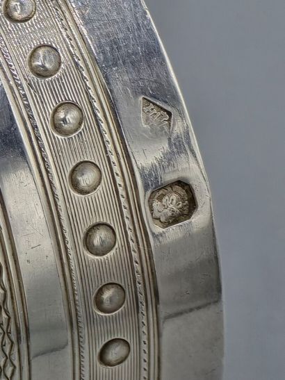 HACK & HOURDEQUIN
Coquetier sur pied en argent....