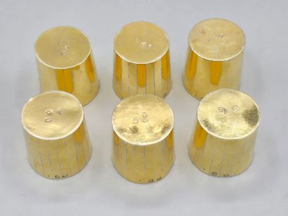 STRASBOURG, 1798-1809
Service de 6 gobelets...