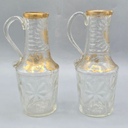 A pair of decanters probably 18th century...