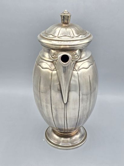 Claude PERRIN, probably 
Large covered silver-plated...