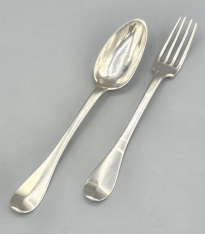 Bordeaux 1785-86

Couvert de table en argent,...
