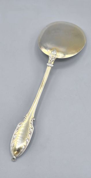 Alphonse DEBAIN 
Service à glace en argent...