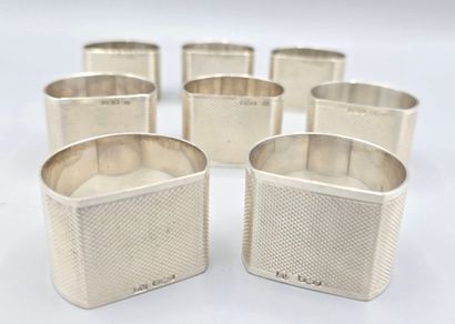 VINERS LTD 
Suite de 8 ronds de serviette...