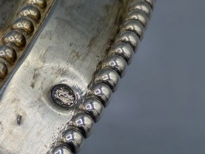 PAYS-BAS
Sucrier couvert en argent formant...