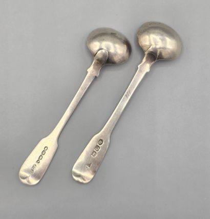 ANGLETERRE
Suite de deux louchettes en argent...