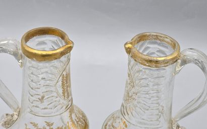 A pair of decanters probably 18th century...