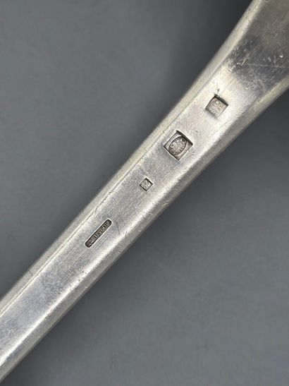 Christofle.

Silver-plated ladle, single-flat...