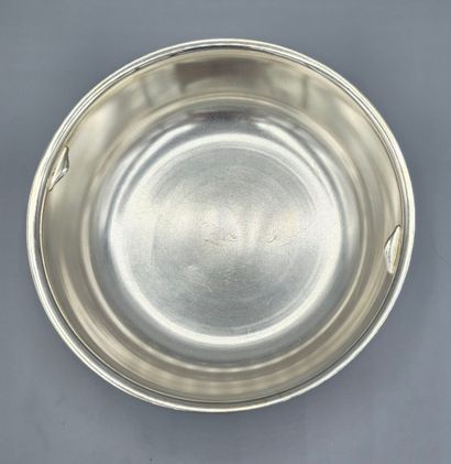 Silver-plated vegetable dish or dish interior...