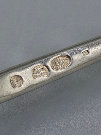Couvert danois en argent et vermeil, complet...