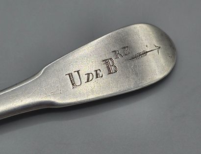 La Rochelle 1765.

Cuillère de table en argent...
