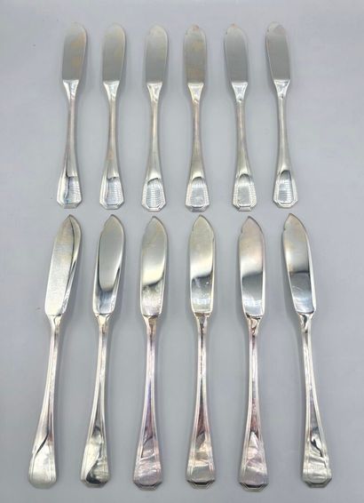 CHRISTOFLE - AMERICA model
26-piece silver-plated...