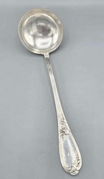 Large Louis XV style silver-plated metal...