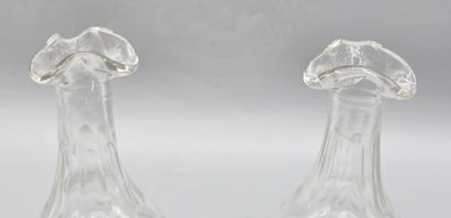 Miscellaneous lot of blue and white crystal...