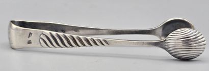 FRENAIS
Timbale and sugar tongs in silver-plated...
