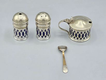 ENGLAND
Metal condiment set including a mustard...