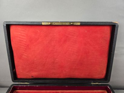 Grand coffret de ménagère en bois, au couvercle...