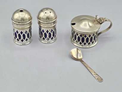 ENGLAND
Metal condiment set including a mustard...