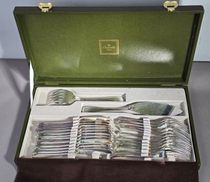 CHRISTOFLE - AMERICA model
26-piece silver-plated...