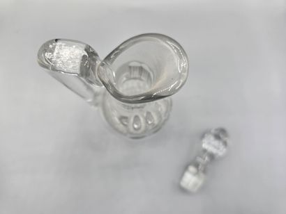 Set of three pairs of crystal decanters (2...