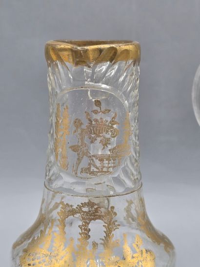 A pair of decanters probably 18th century...