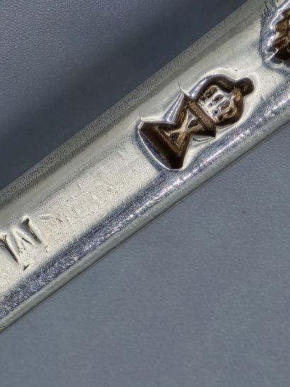 NANTES 1765 
Couvert de table en argent de...