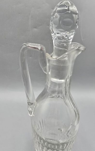 Set of three pairs of crystal decanters (2...