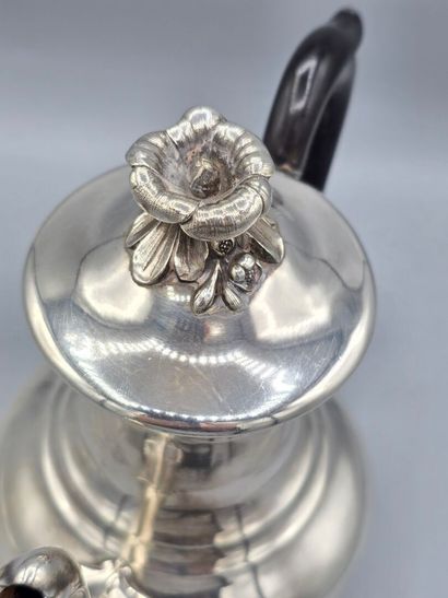 CHRISTOFLE
Cafetière en métal argenté de...