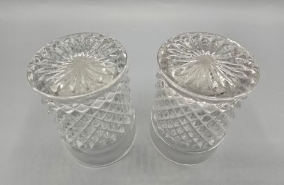 Set of three pairs of crystal decanters (2...
