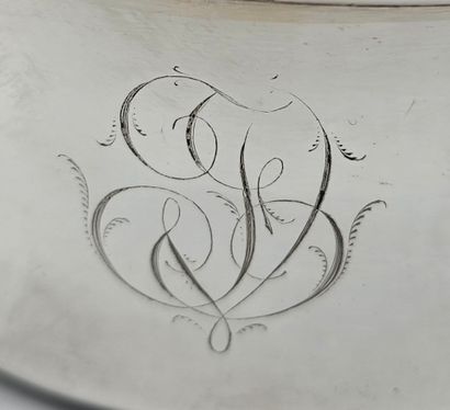 19th century silver-plated metal saucepan...