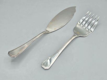 CHRISTOFLE - AMERICA model
26-piece silver-plated...