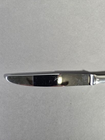 Set of 12 Louis XV-style table knives with...