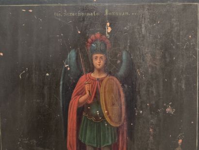 RUSSIA?
Icon painted in tempera depicting...