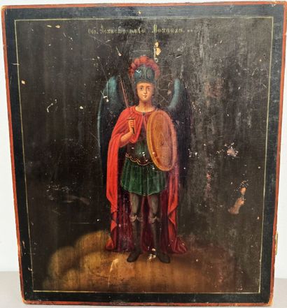 RUSSIA?
Icon painted in tempera depicting...