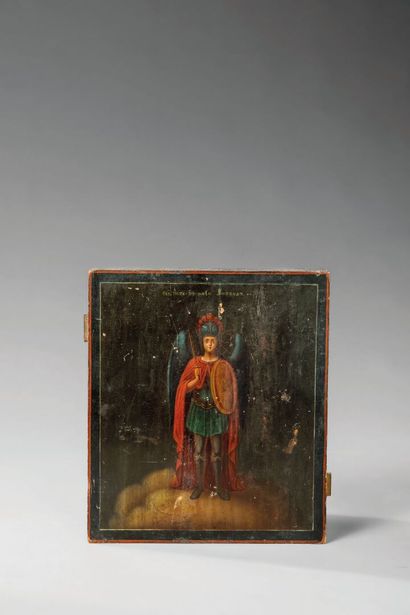 RUSSIA?
Icon painted in tempera depicting...